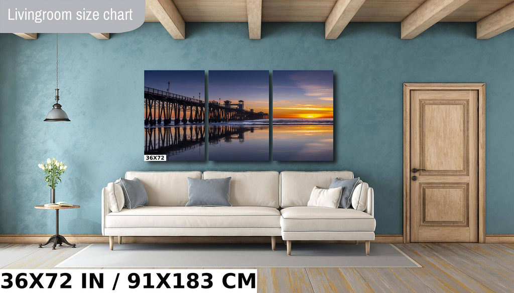 Oceanside Pier Sunset Print: California Coastal