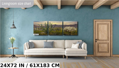 Ocotillo and Jumping Cholla in Organ Pipe Cactus National Monument Wall Art