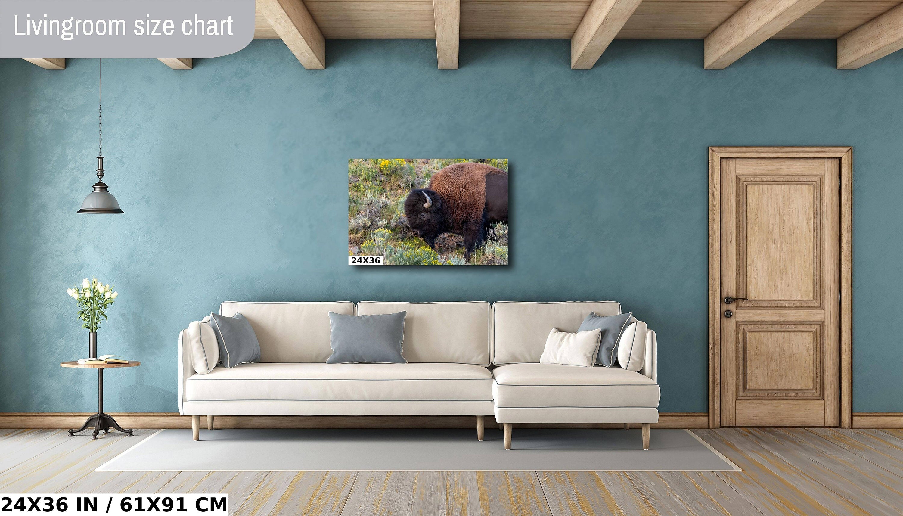 Yellowstone Bison Print: American Buffalo Photography, Wyoming Wildlife Art