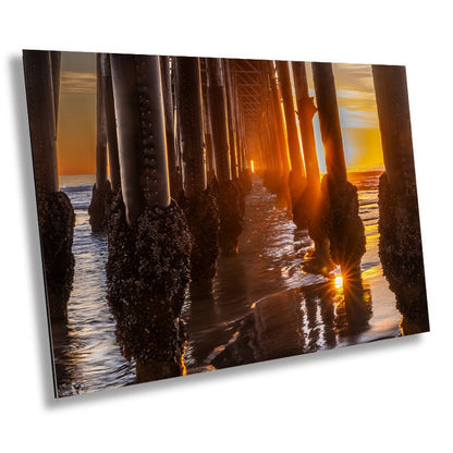 Oceanside Pier Sunset Print: California Seascape Wall Art