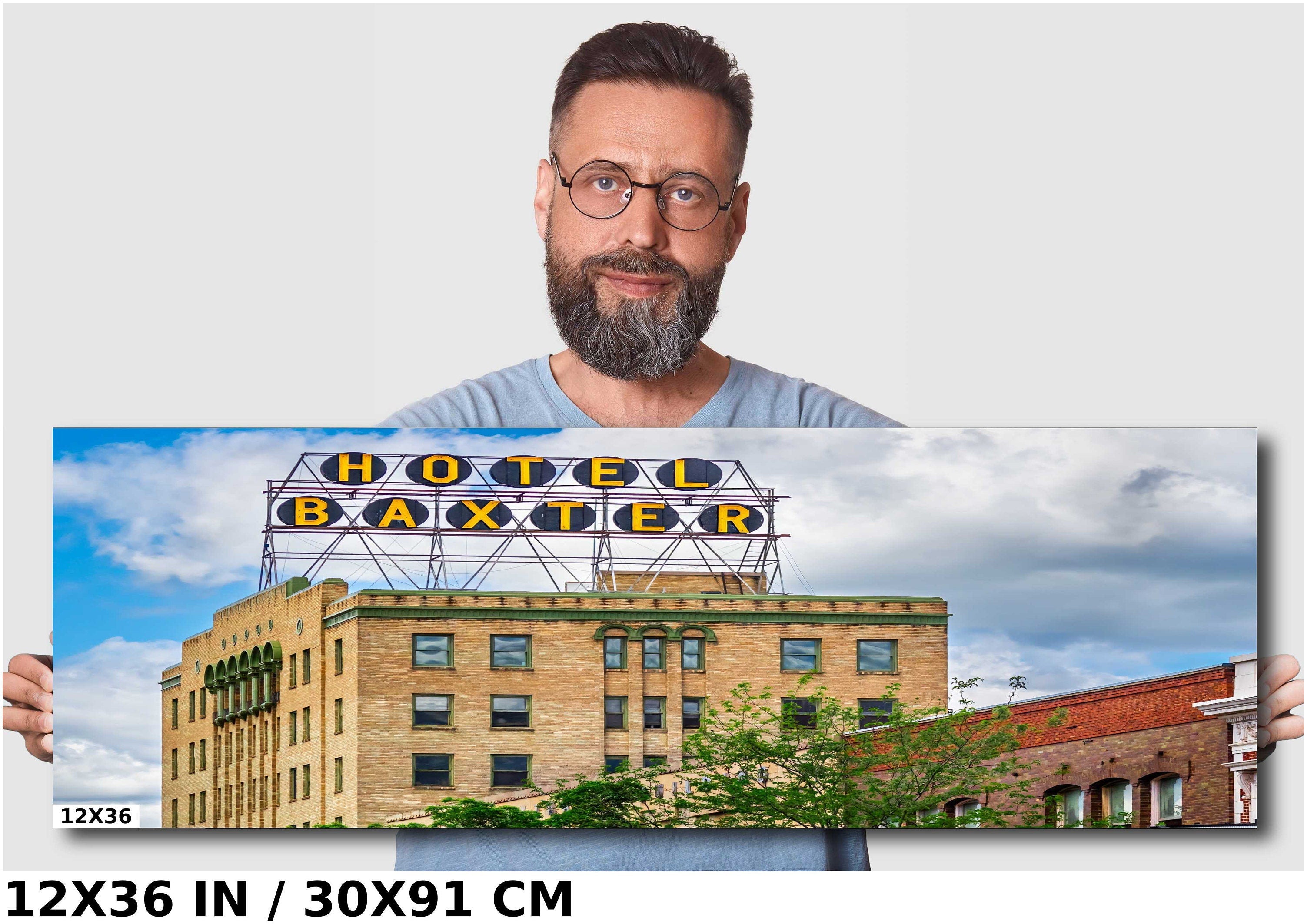 Hotel Baxter Art Deco Print: Bozeman Montana Historic Landmark