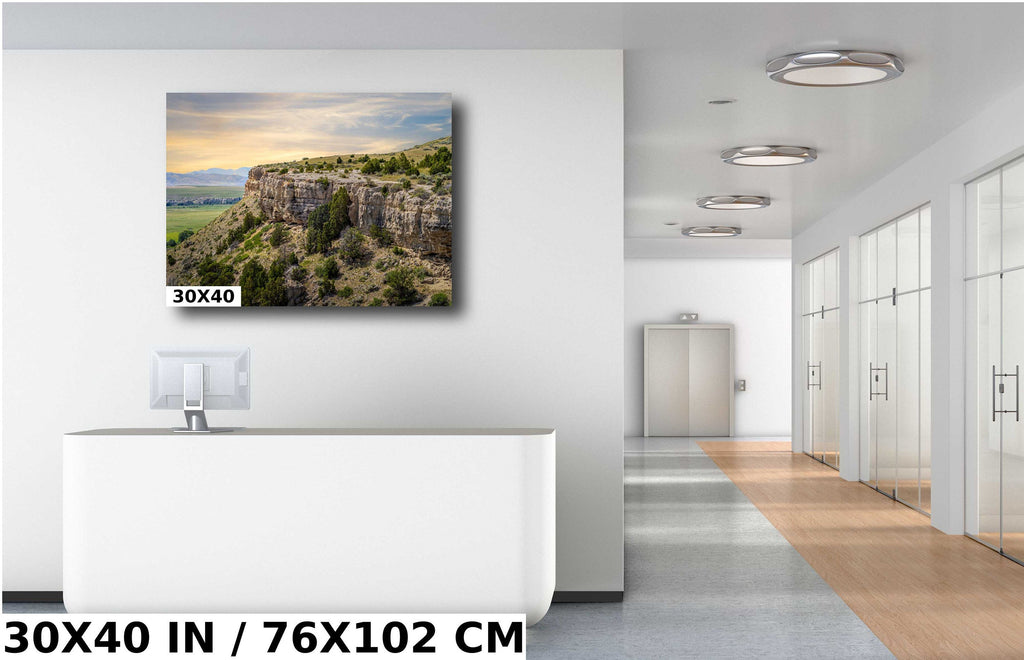 Madison Buffalo Jump Montana Landscape Photo Print Wall Art