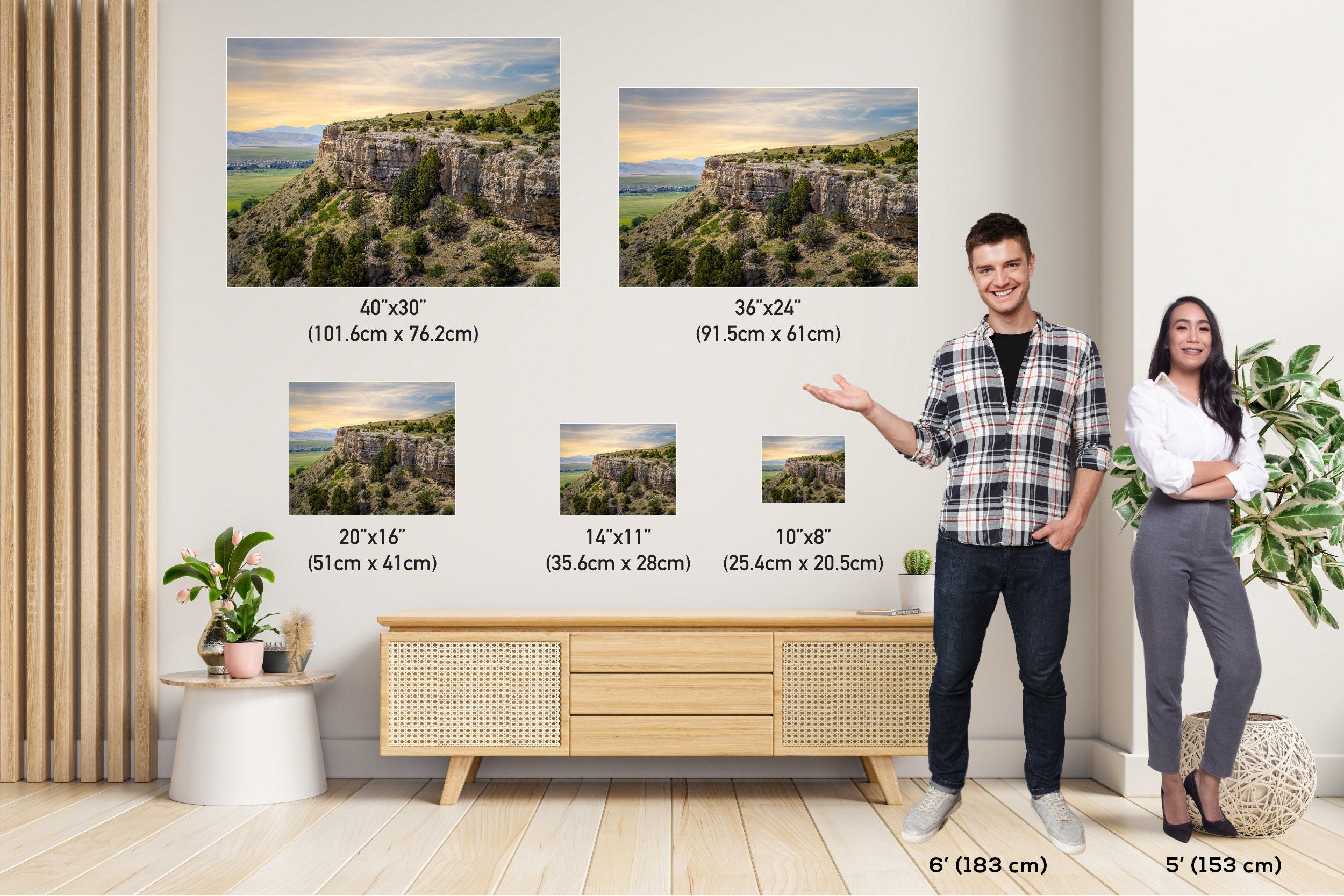Madison Buffalo Jump Montana Landscape Photo Print Wall Art