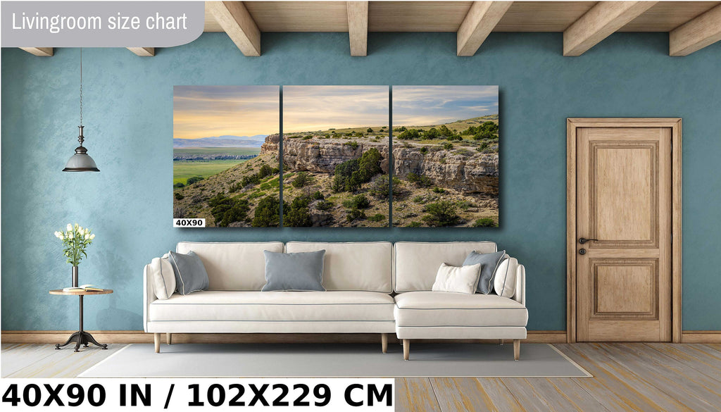 Madison Buffalo Jump Montana Landscape Photo Print Wall Art