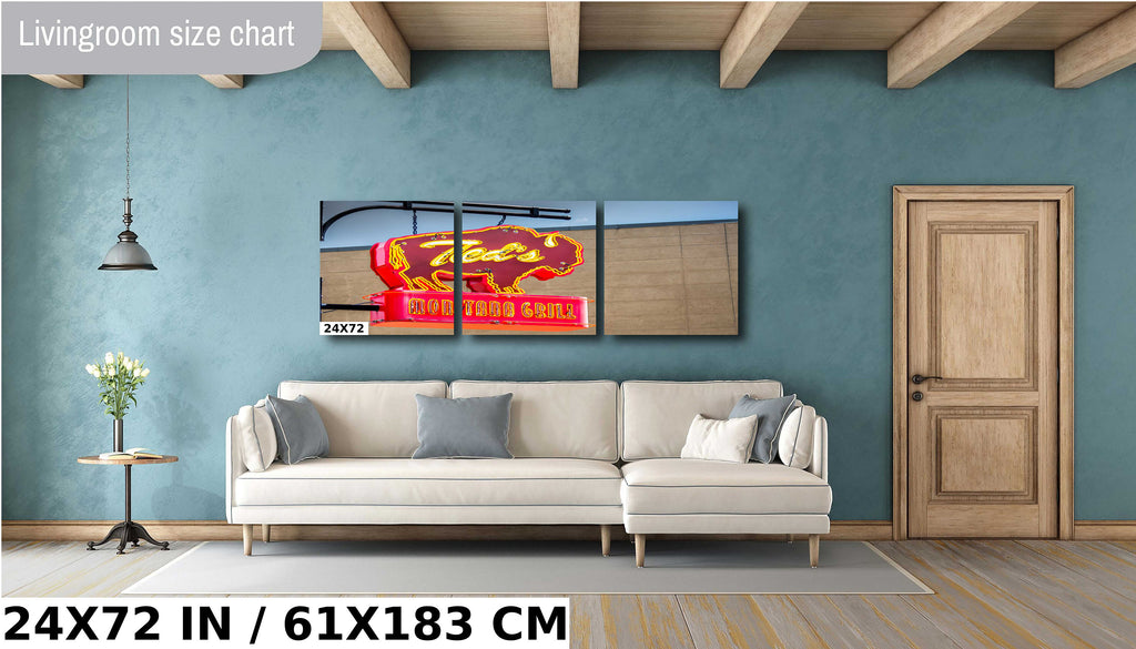 Ted's Montana Grill Sign: Bozeman Neon Wall Art