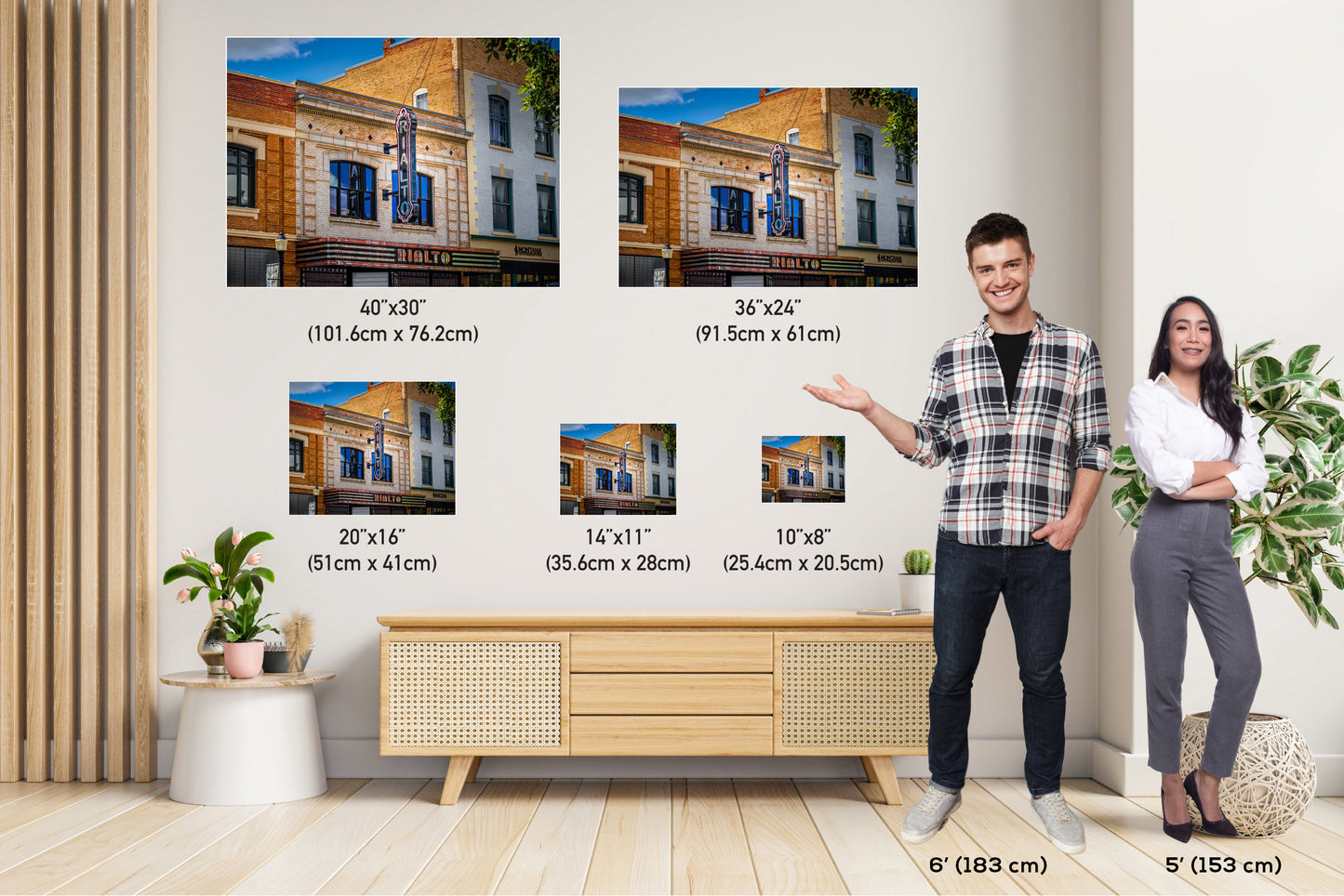 Vintage Vibes: Historic Rialto Theatre Signage Bozeman Montana Wall Art Metal Aluminum Print