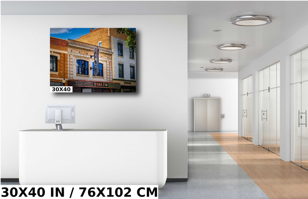 Rialto Theatre Signage Print: Vintage Bozeman Montana Landmark Wall Art
