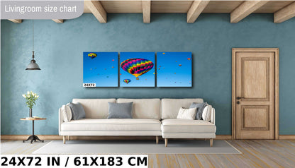 Albuquerque Balloon Fiesta Print: Colorful Hot Air Balloons Wall Art