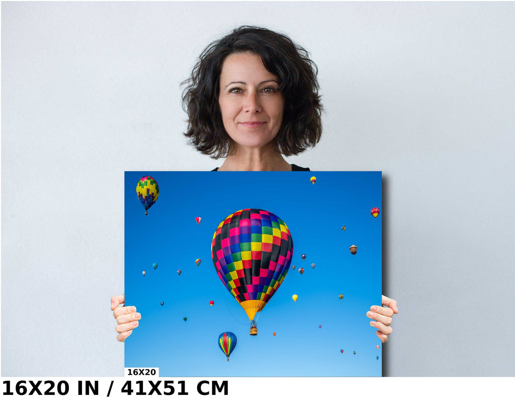 Albuquerque Balloon Fiesta Print: Colorful Hot Air Balloons Wall Art
