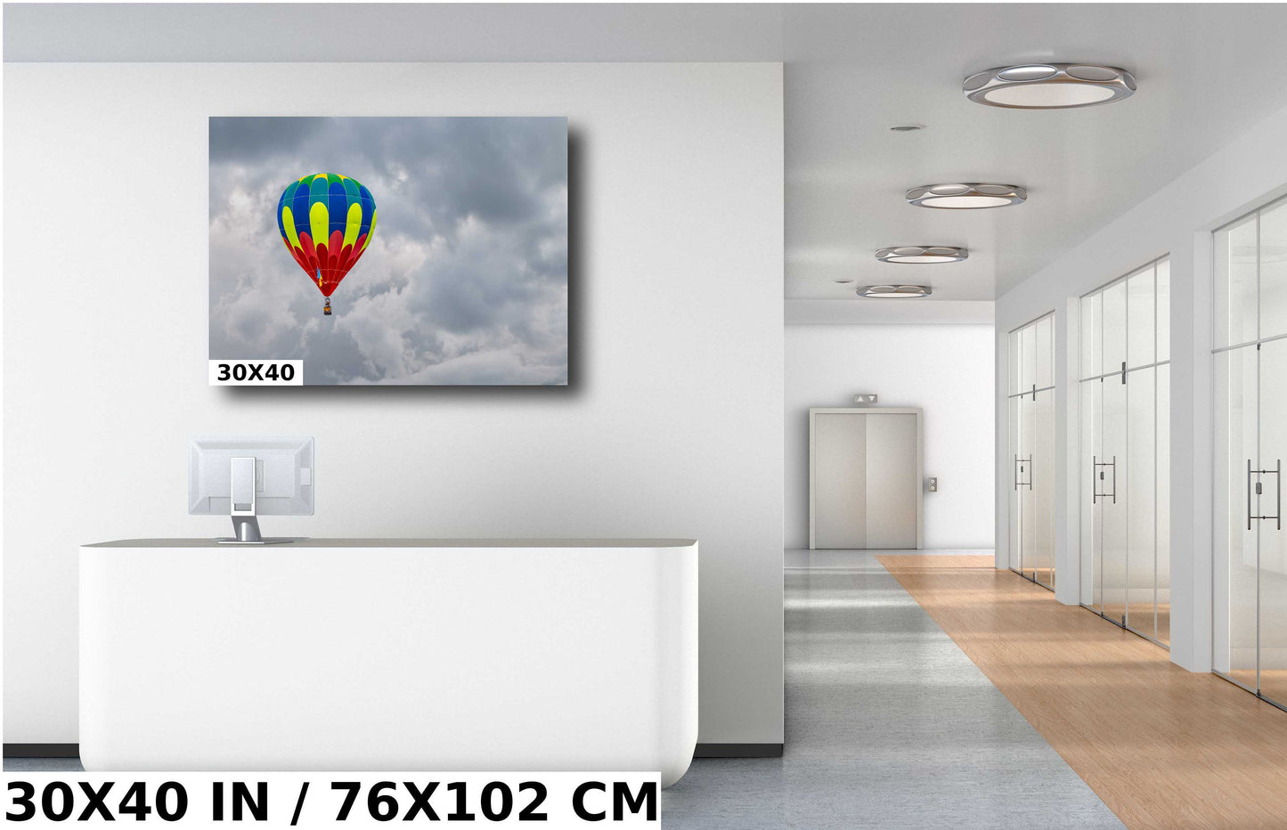 Colorful Hot Air Balloon Print: Albuquerque Festival Wall Art
