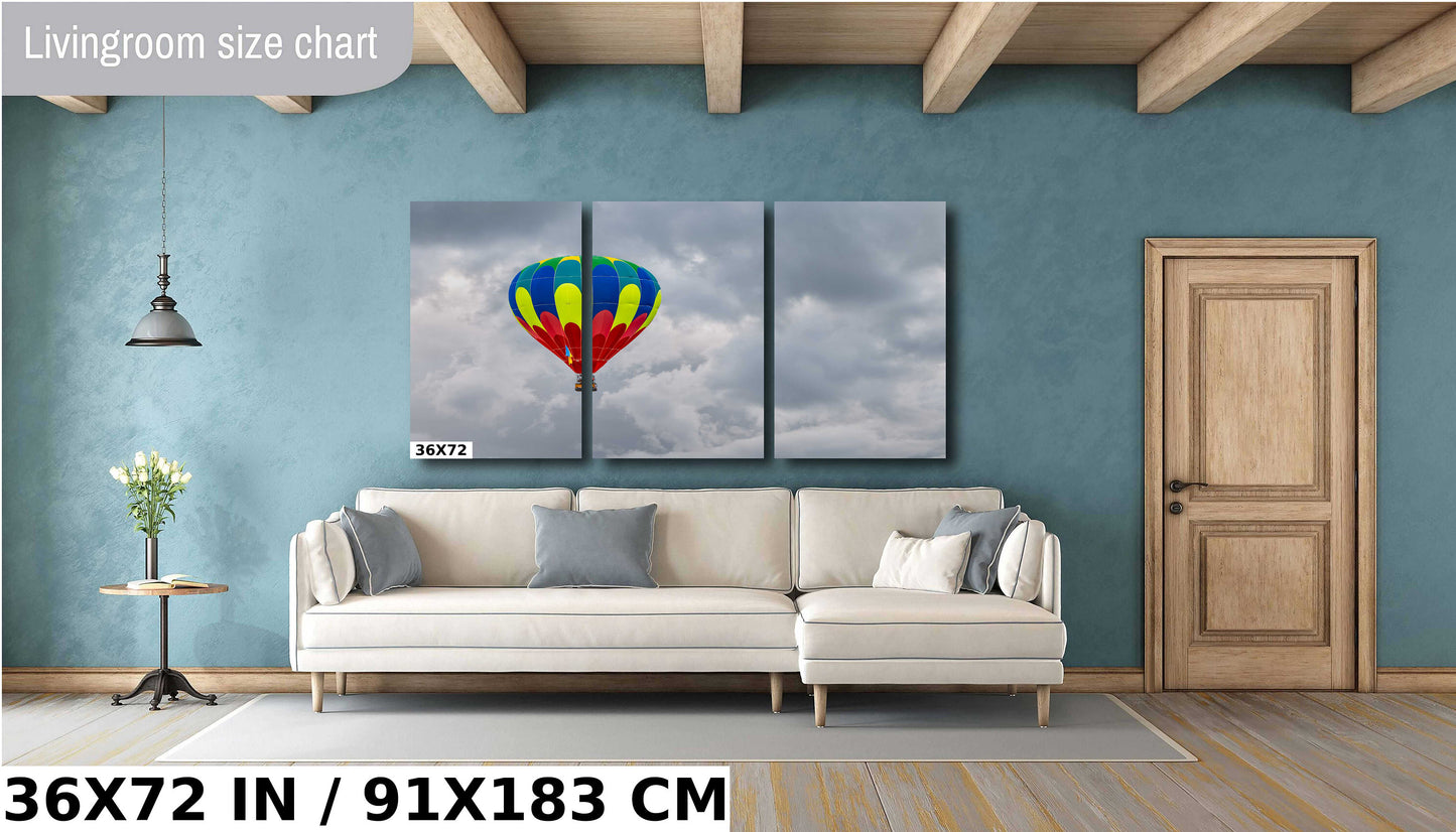 Colorful Hot Air Balloon Print: Albuquerque Festival Wall Art