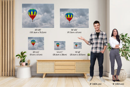 Colorful Hot Air Balloon Print: Albuquerque Festival Wall Art