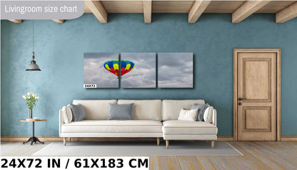 Colorful Hot Air Balloon Print: Albuquerque Festival Wall Art
