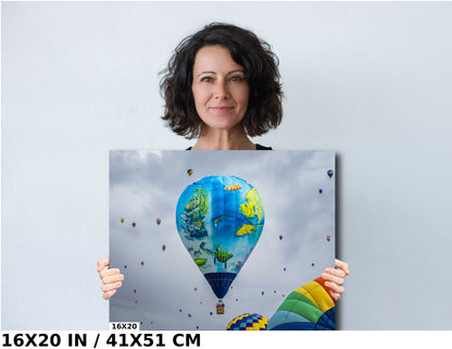 Sea Creature Balloon Fiesta Art Print: Albuquerque, New Mexico