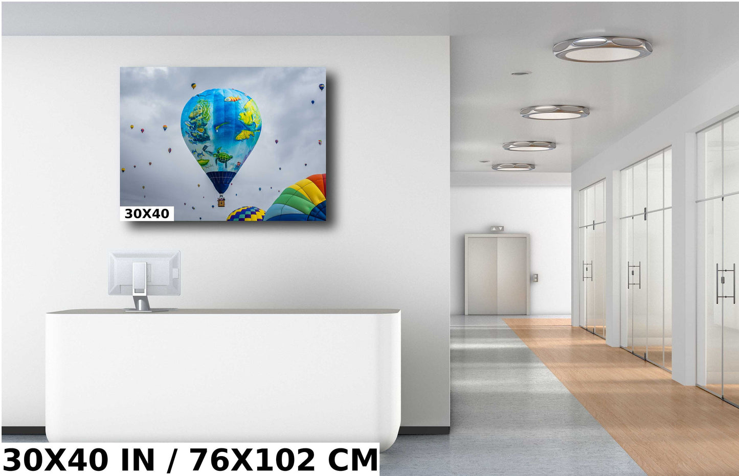 Sea Creature Balloon Fiesta Art Print: Albuquerque, New Mexico