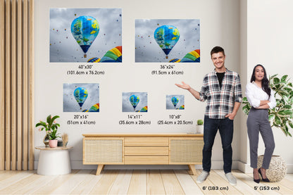 Sea Creature Balloon Fiesta Art Print: Albuquerque, New Mexico