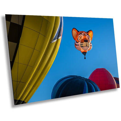 Tiger Hot Air Balloon Print: Albuquerque Festival Wall Art