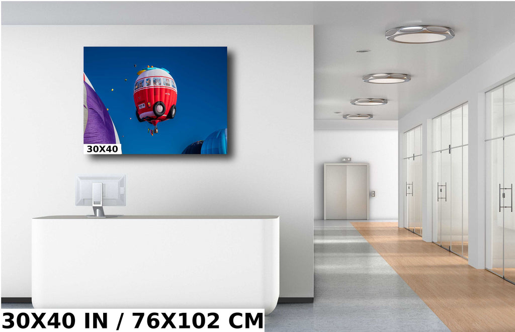 Volkswagen Van Hot Air Balloon Print: Albuquerque Fiesta Wall Art