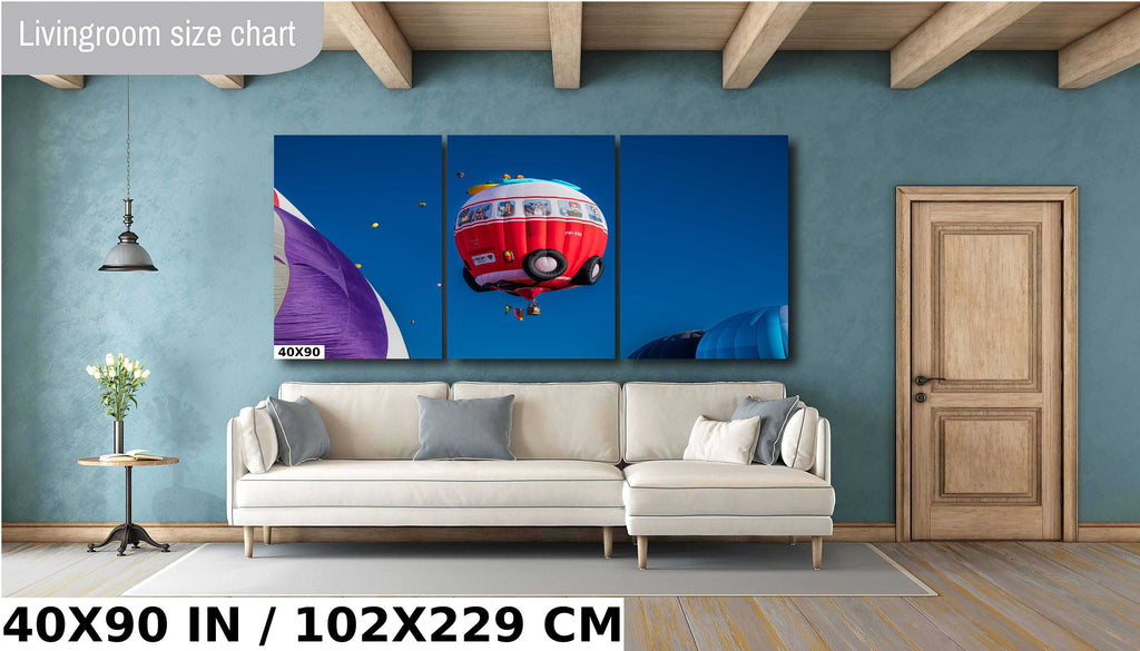 Volkswagen Van Hot Air Balloon Print: Albuquerque Fiesta Wall Art