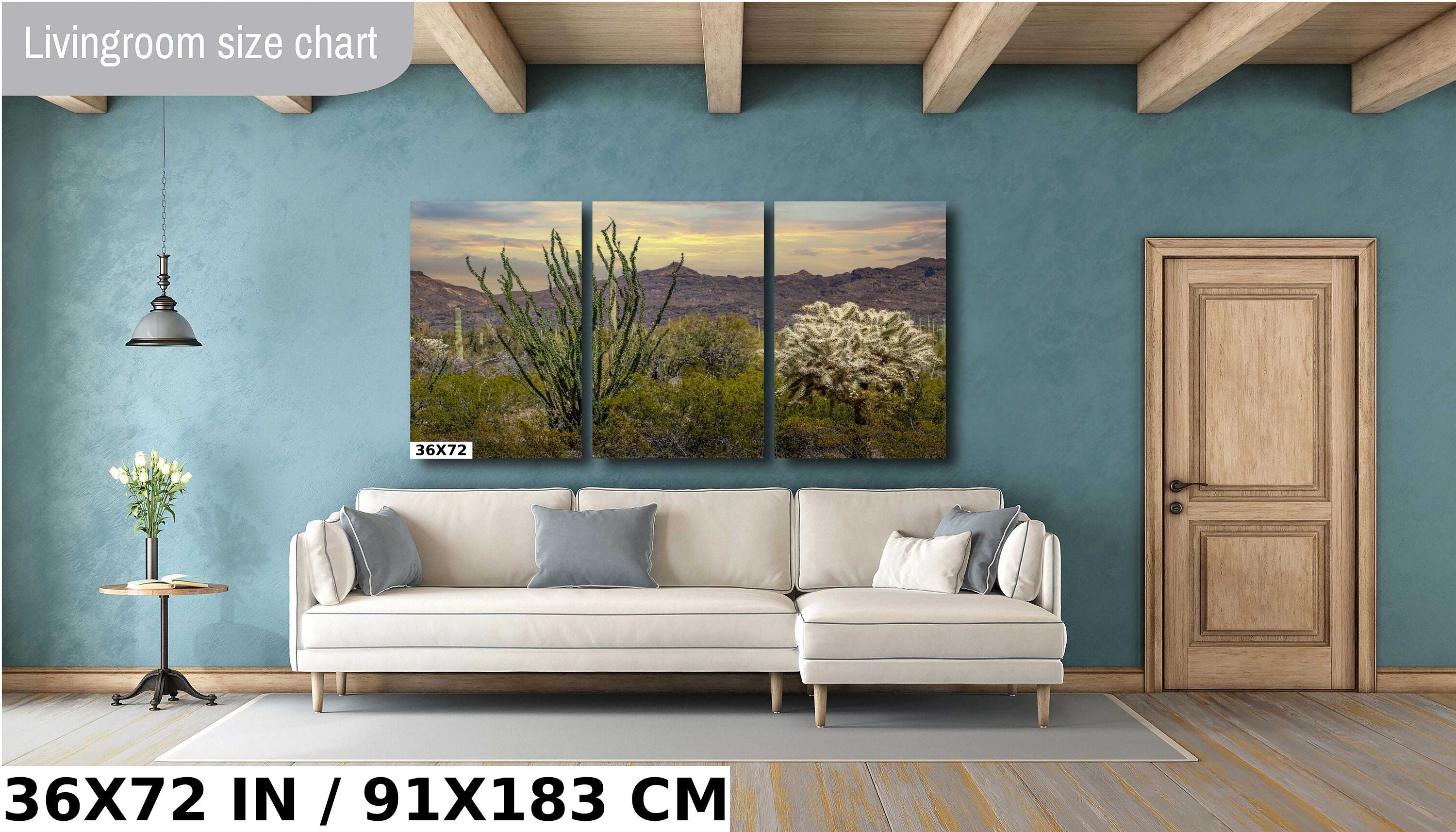 Ocotillo and Jumping Cholla in Organ Pipe Cactus National Monument Wall Art