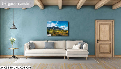 Picacho Peak Arizona Desert: Cactus and Wildflowers Photography Wall Art