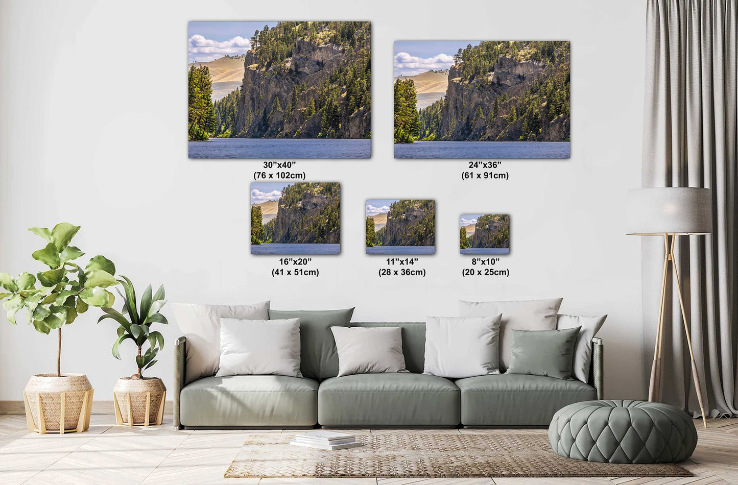 Majestic Passage: Gates of the Mountains Wilderness Wall Art Helen Montana Metal Acrylic Print