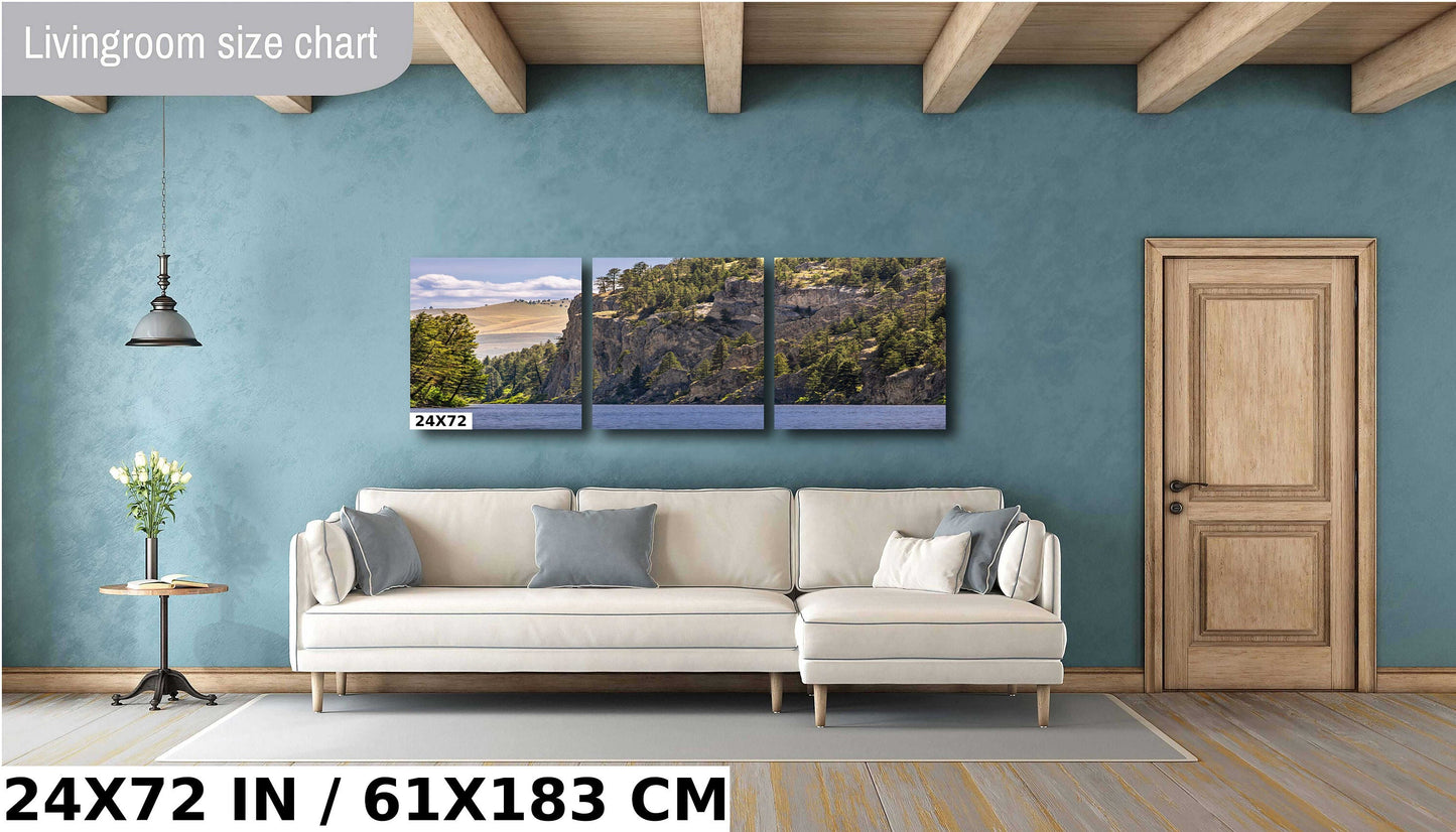 Majestic Passage: Gates of the Mountains Wilderness Wall Art Helen Montana Metal Acrylic Print