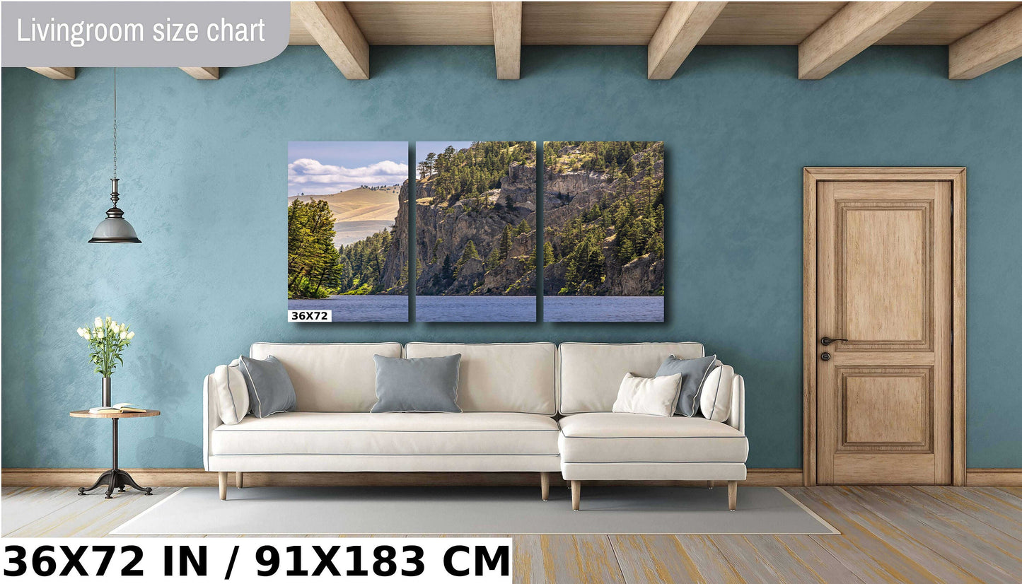 Majestic Passage: Gates of the Mountains Wilderness Wall Art Helen Montana Metal Acrylic Print