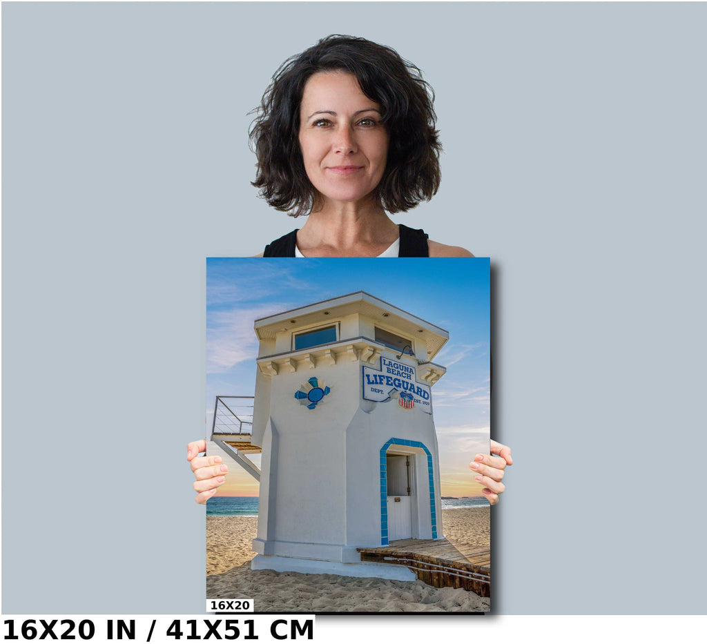 Laguna Beach Lifeguard Tower Art Print: California Seascape