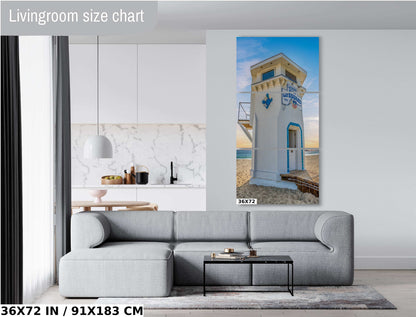 Laguna Beach Lifeguard Tower Art Print: California Seascape