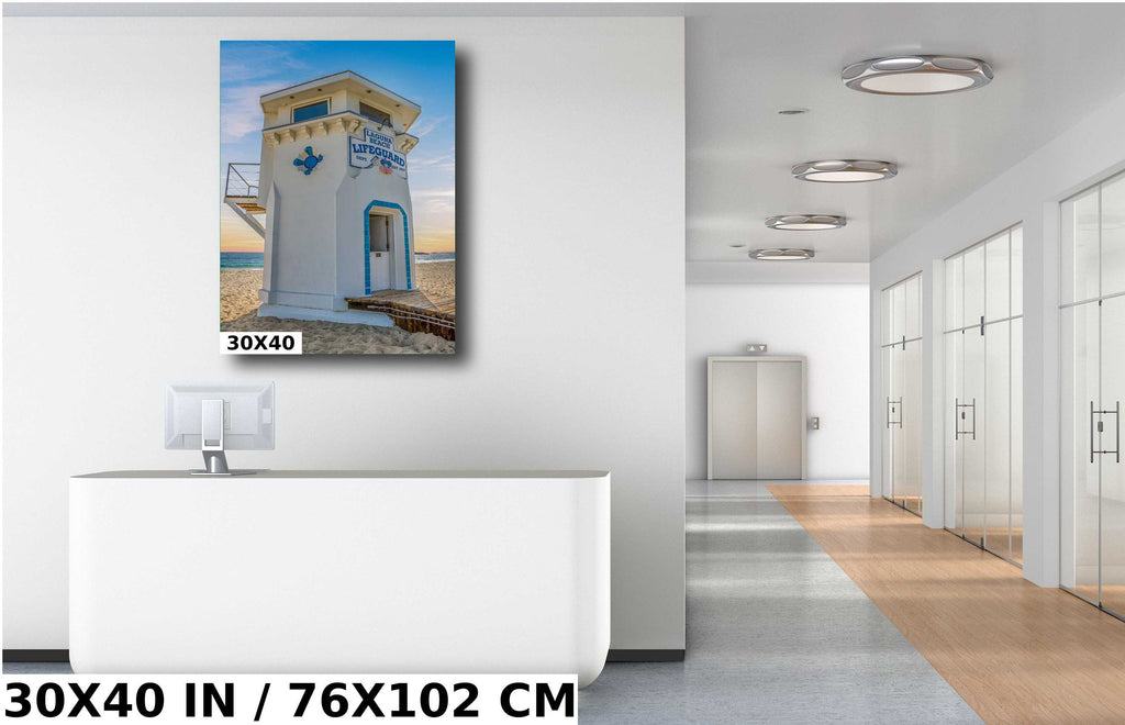 Laguna Beach Lifeguard Tower Art Print: California Seascape