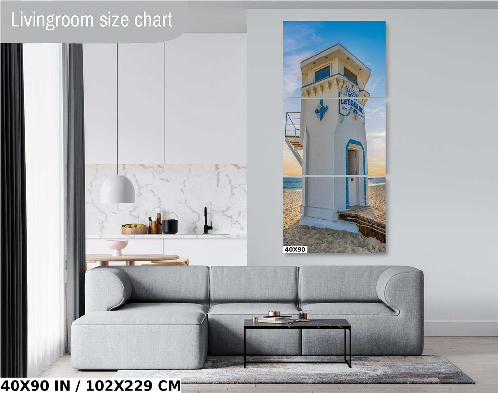 Laguna Beach Lifeguard Tower Art Print: California Seascape