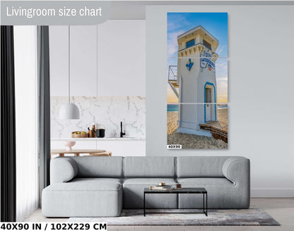 Laguna Beach Lifeguard Tower Art Print: California Seascape