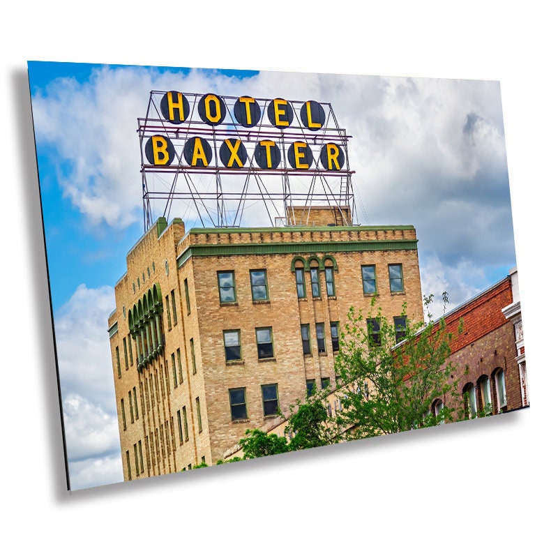 Hotel Baxter Art Deco Print: Bozeman Montana Historic Landmark