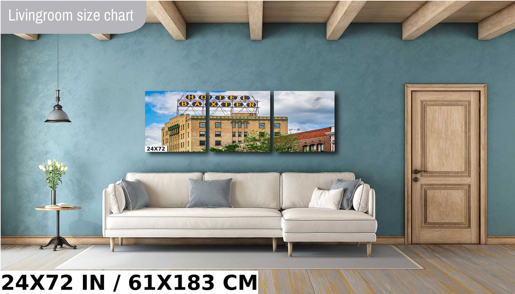 Hotel Baxter Art Deco Print: Bozeman Montana Historic Landmark