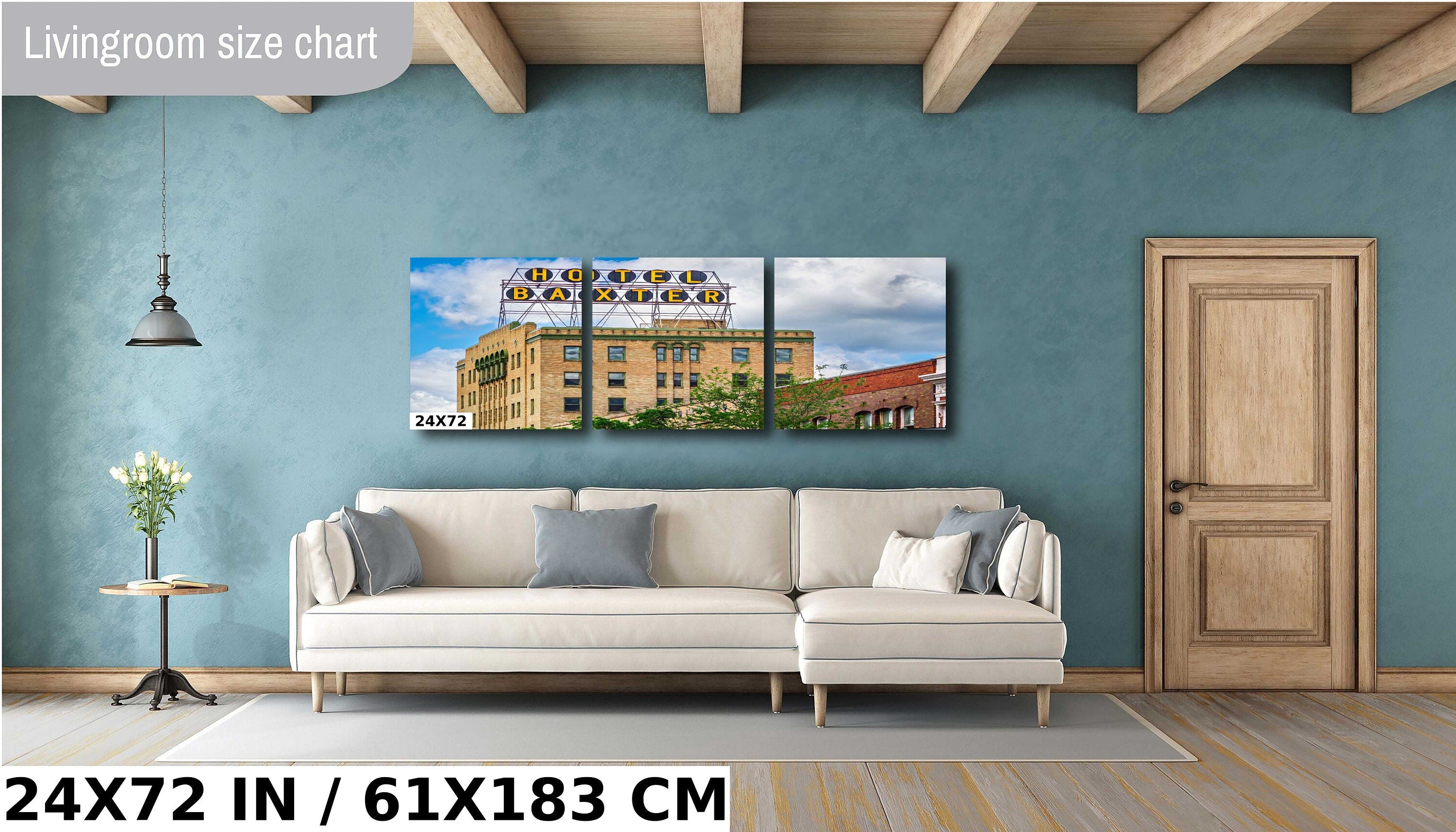 Hotel Baxter Art Deco Print: Bozeman Montana Historic Landmark