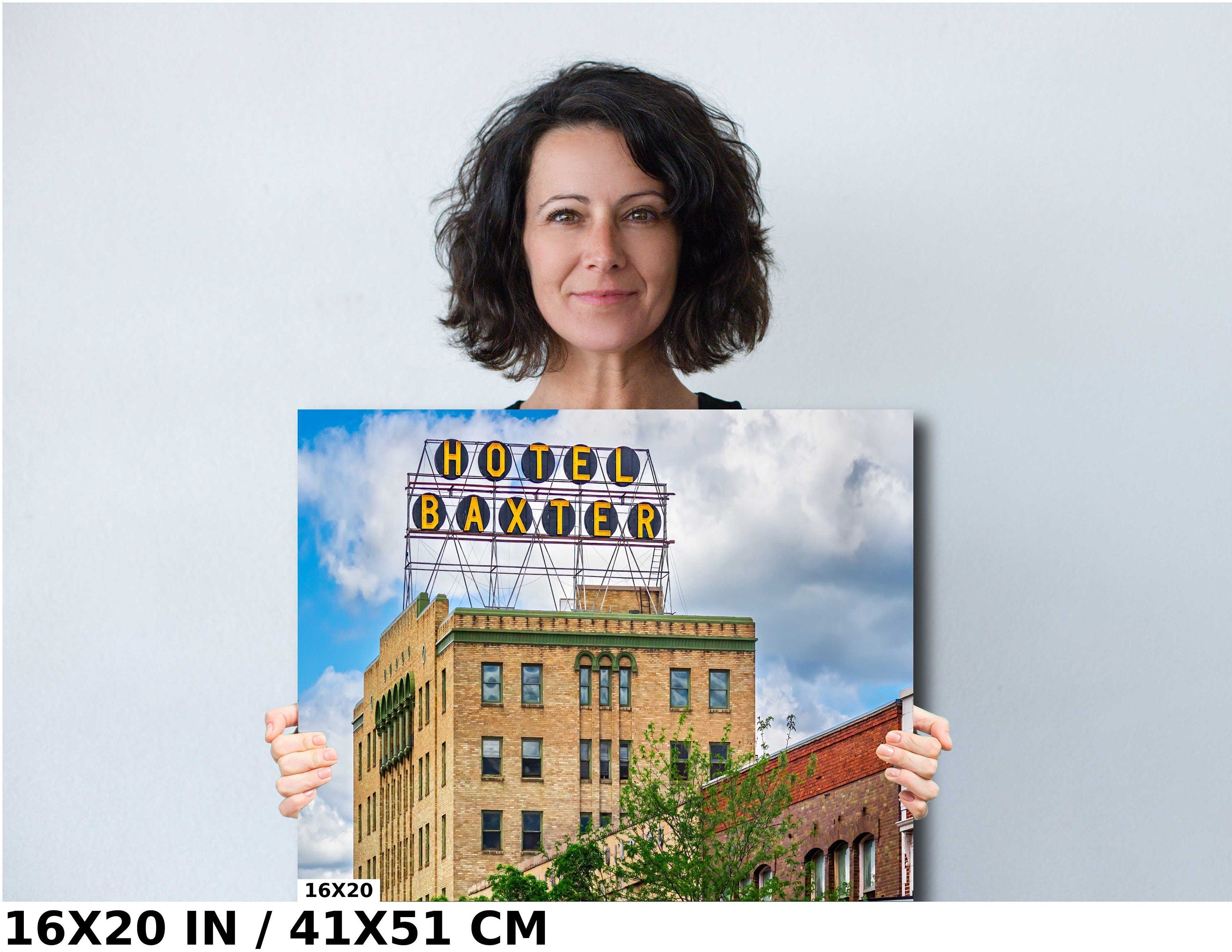 Hotel Baxter Art Deco Print: Bozeman Montana Historic Landmark