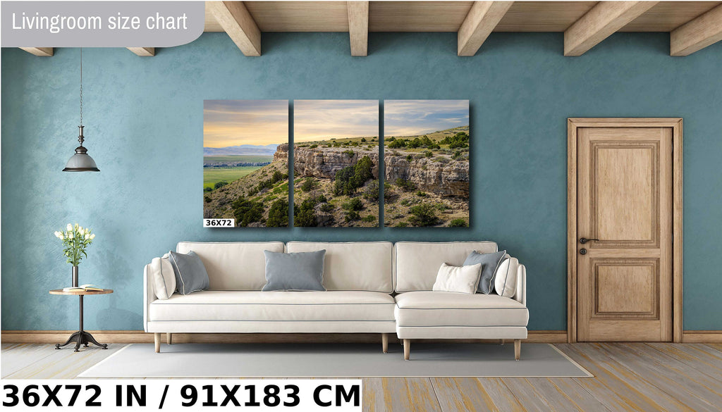 Madison Buffalo Jump Montana Landscape Photo Print Wall Art
