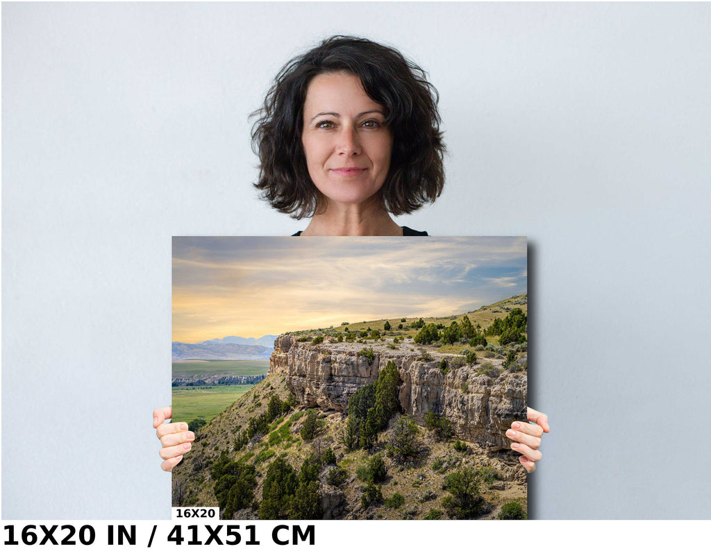Madison Buffalo Jump Montana Landscape Photo Print Wall Art