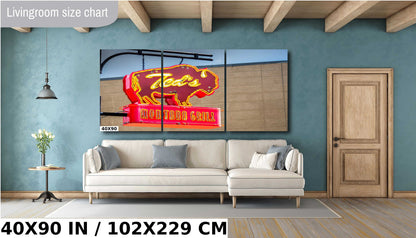 Ted's Montana Grill Sign: Bozeman Neon Wall Art