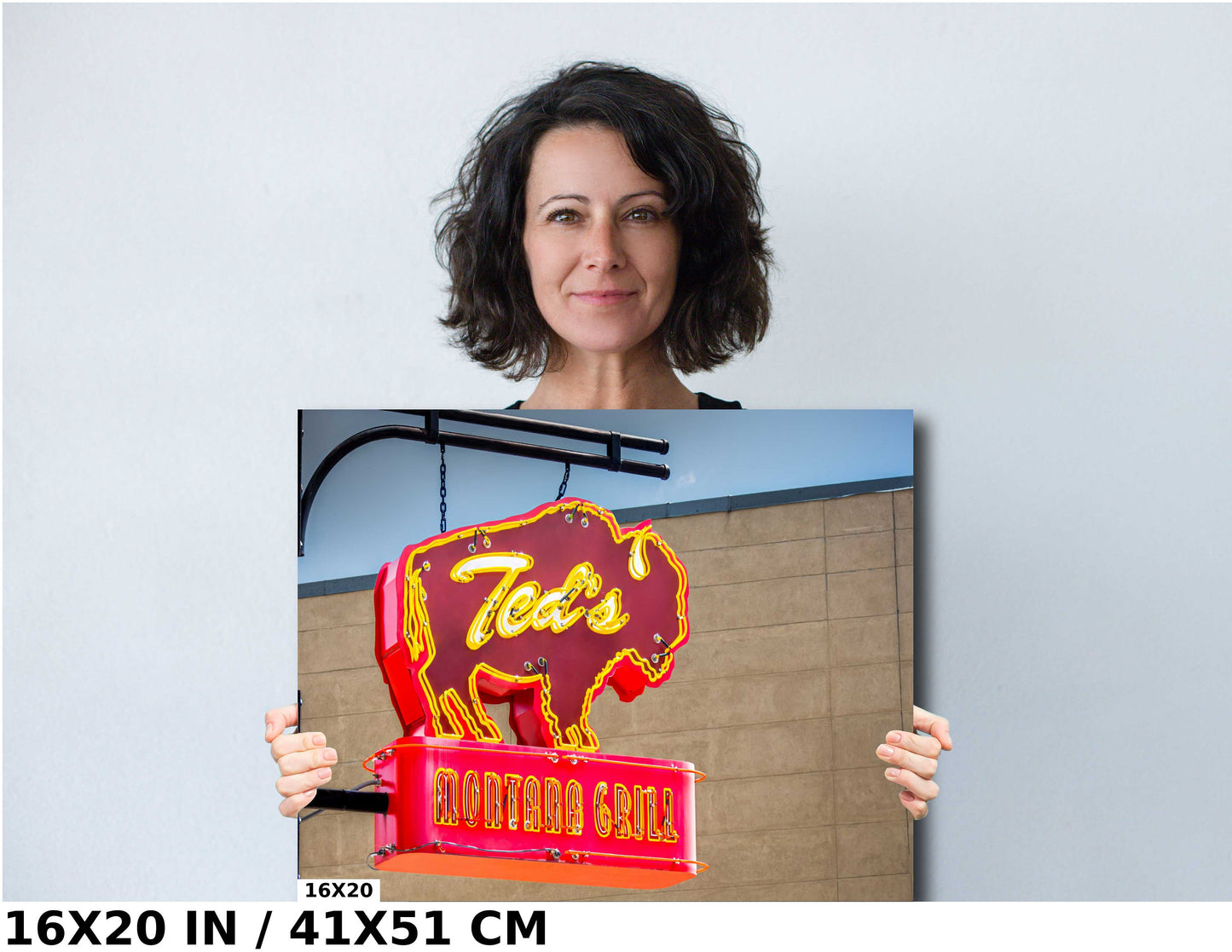 Ted's Montana Grill Sign: Bozeman Neon Wall Art