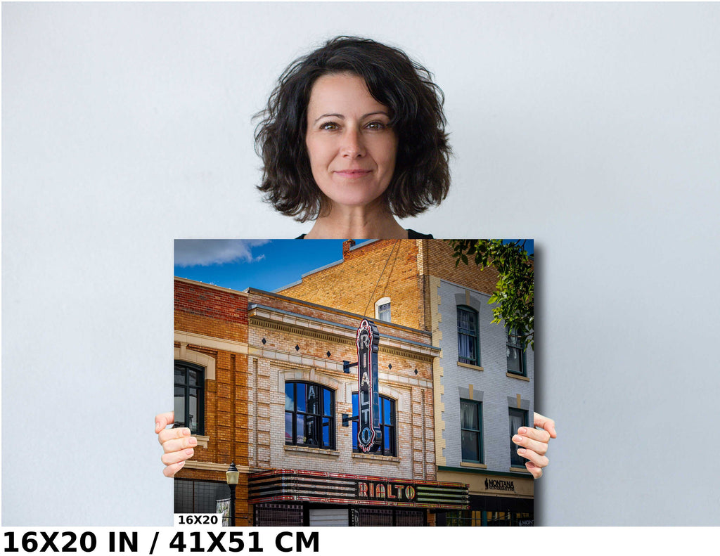 Rialto Theatre Signage Print: Vintage Bozeman Montana Landmark Wall Art