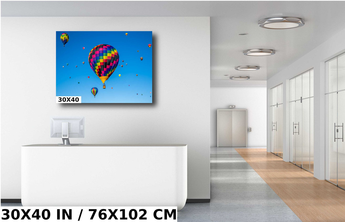 Albuquerque Balloon Fiesta Print: Colorful Hot Air Balloons Wall Art
