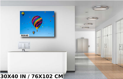 Albuquerque Balloon Fiesta Print: Colorful Hot Air Balloons Wall Art