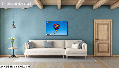 Albuquerque Balloon Fiesta Print: Colorful Hot Air Balloons Wall Art