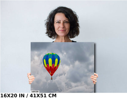 Colorful Hot Air Balloon Print: Albuquerque Festival Wall Art