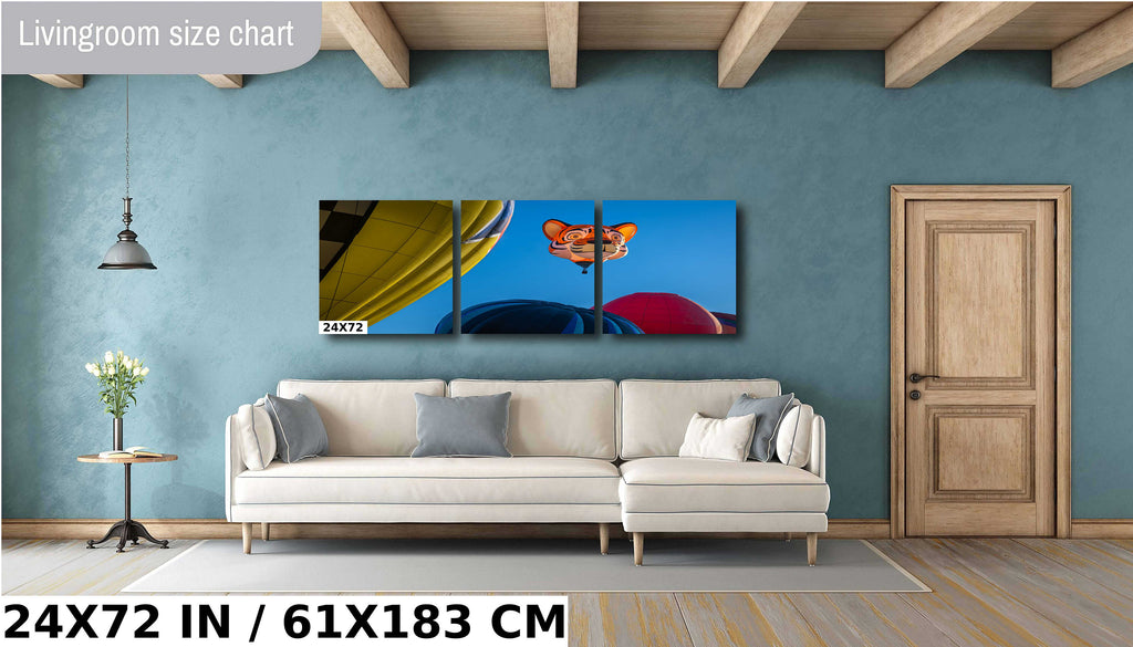 Tiger Hot Air Balloon Print: Albuquerque Festival Wall Art