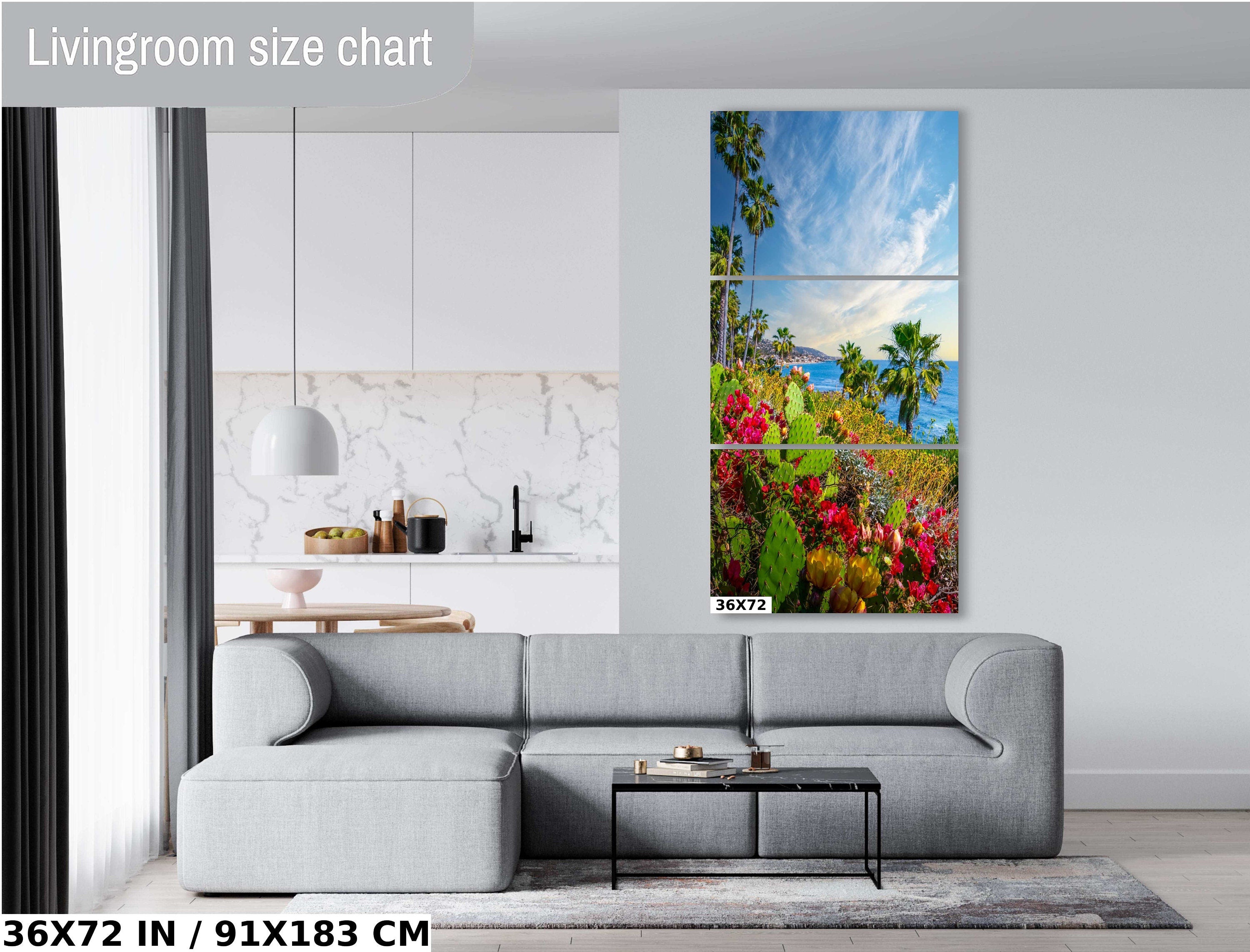 Laguna Beach Seascape Print: Barbary Fig Cactus, California Wall Art
