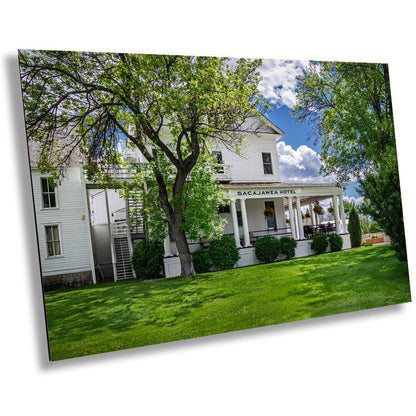 Sacajawea Hotel Porch Print: Historic Montana Landmark Wall Art