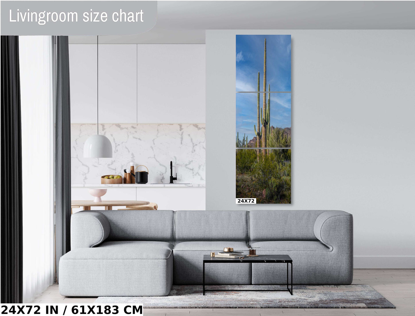 Arizona Poppies: Picacho Peak Wildflower Landscape Photography Wall Art